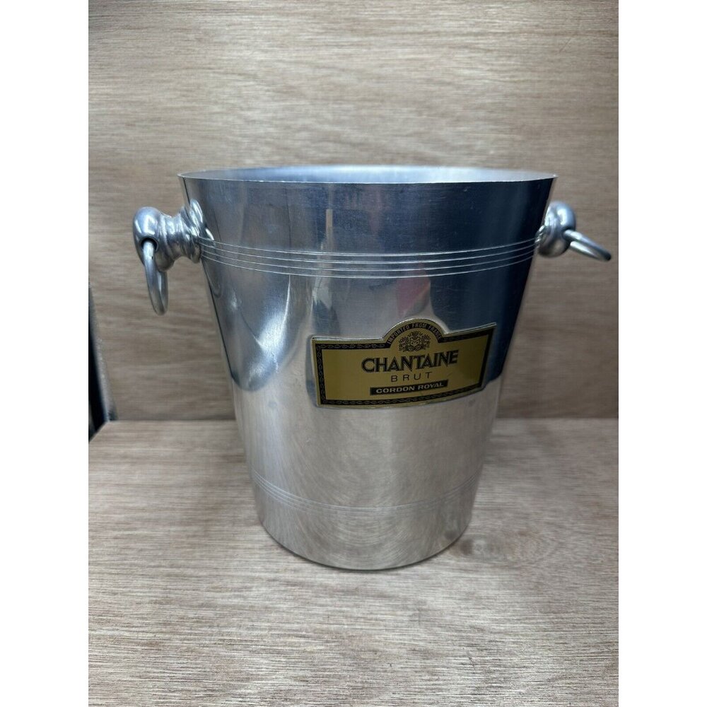 Aluminum Champagne Bucket France Chantaine Brut Cordon Royal